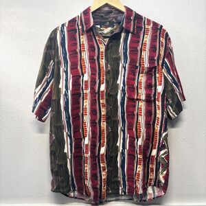Michael James Classic Collection Men's Large Short Sleeve Casual Button Down